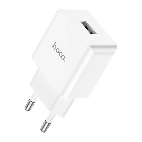 هوكو C106A شاحن 10.5 واط مع كابل USB-A إلى Type-C - أبيض