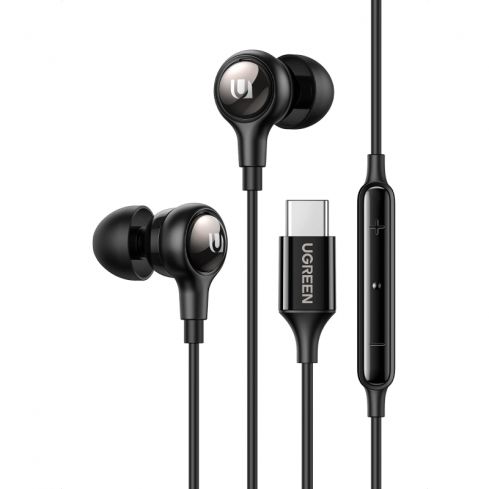 Ugreen EP103 Wired Earphones With Type-C Connector - Black