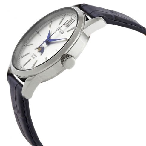 Citizen Quartz Watch for Men Leather Band, AK5000-03A - Blue