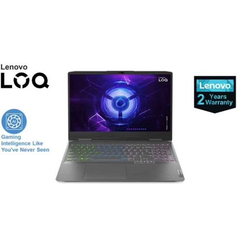 لينوفو 83DV008QED-LOQ 15IRX9 انتل®كور™ i7-13650HX ، رامات 16 جيجابايت ، 512 جيجابايت SSD ، جرافيك NVIDIA® RTX3050 ، شاشة 15.6 يوصة FHD - رمادي
