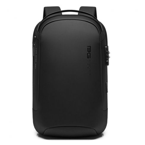 Bange 7225 Waterproof Unisex Travel Laptop Backpack with USB Charging 15.6 inch - Black