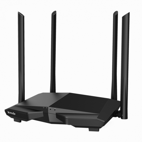Tenda AC1200 (AC6) Smart WiFi Router, High Speed Dual Band Wireless Internet Modem Router - Black