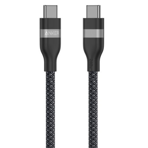 Anker Cable Type-C to Type-C 6ft 240W, A82E2H12 - Black