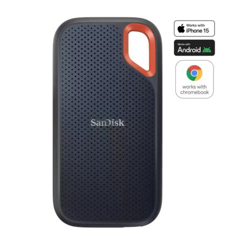 سان ديسك إكستريم وحدة تخزين محمولة SSD - SDSSDE61-1T00-G25 - سعة 1 تيرابايت - أسود