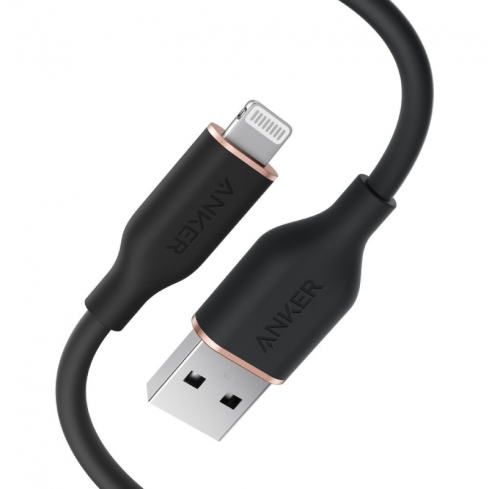 Anker PowerLine III Flow USB-A to Lightning Cable, A85A1011 - Black