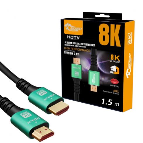 كابل كوجر EG اتش دي ام اي إلى اتش دي ام اي 8K بطول 1.5 متر - أسود