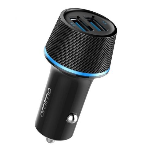 Oraimo Car Charger, 2 Ports, 2.1A, OCC-21D - Black 
