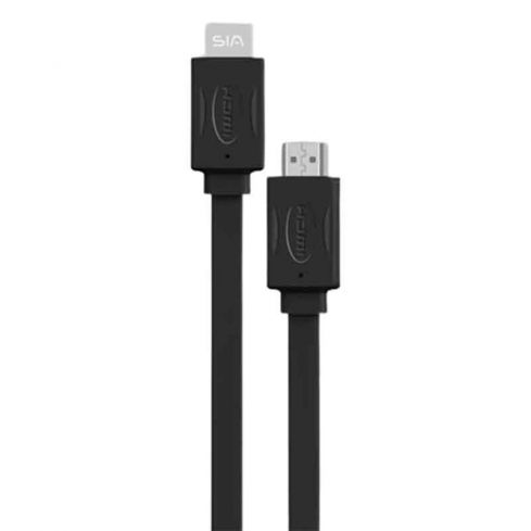 سيا كابل مسطح PVC من HDMI الى HDMI 4K طول  1.5 متر، SI-HD021B - اسود